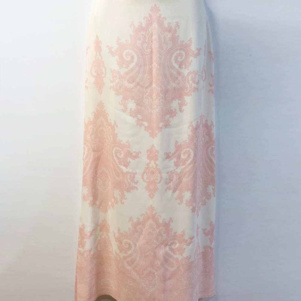 Classic Lined  Escada Silk Long Side Split Skirt Size EU 36